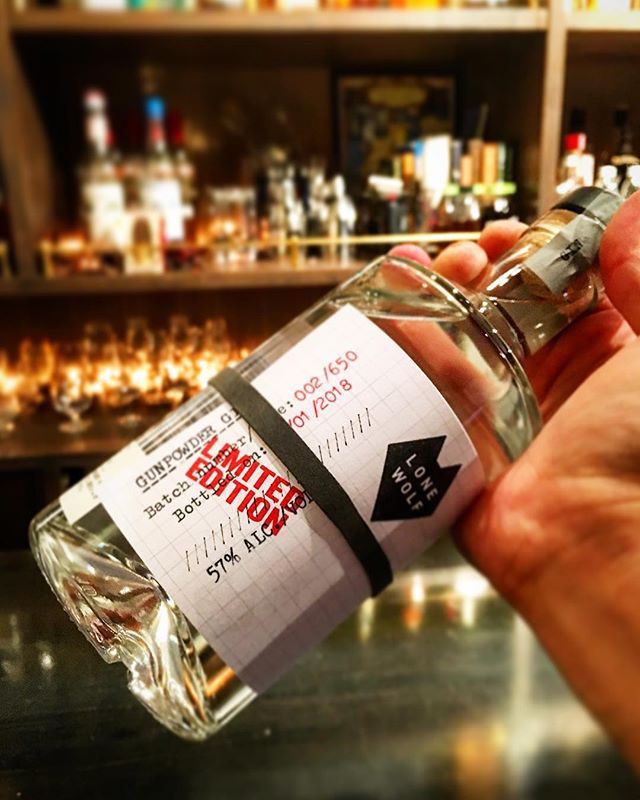 【new arrival gin】Lone wolf / gun powder gin 57%#bar #authenticbar #bartool #lonewolf #gunpowder #gunpowdergin #craftgin #gin #brewdog #クラフトジン #ジン #ローンウルフ #ガンパウダー #ブリュードッグ #バーツール #行徳 #行徳bar